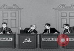 Image of Cold War cartoon communist conspires United States USA, 1956, second 56 stock footage video 65675079902