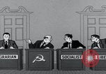 Image of Cold War cartoon communist conspires United States USA, 1956, second 57 stock footage video 65675079902