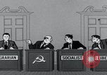 Image of Cold War cartoon communist conspires United States USA, 1956, second 59 stock footage video 65675079902