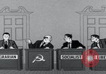 Image of Cold War cartoon communist conspires United States USA, 1956, second 61 stock footage video 65675079902