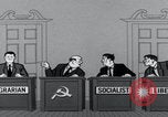 Image of Cold War cartoon communist conspires United States USA, 1956, second 62 stock footage video 65675079902