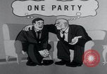 Image of cartoon communists fraudulent elections United States USA, 1956, second 34 stock footage video 65675079904