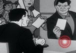 Image of cartoon communists fraudulent elections United States USA, 1956, second 46 stock footage video 65675079904