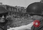 Image of US 30th Infantry Division troops WW2 Malmedy Belgium, 1945, second 16 stock footage video 65675079991