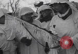 Image of US 30th Infantry Division snow camouflage Malmedy Belgium, 1945, second 14 stock footage video 65675079992