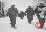 Image of US 30th Infantry Division snow camouflage Malmedy Belgium, 1945, second 38 stock footage video 65675079992
