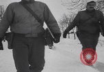 Image of US 30th Infantry Division snow camouflage Malmedy Belgium, 1945, second 40 stock footage video 65675079992