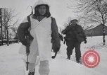 Image of US 30th Infantry Division snow camouflage Malmedy Belgium, 1945, second 43 stock footage video 65675079992