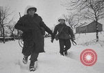 Image of US 30th Infantry Division snow camouflage Malmedy Belgium, 1945, second 52 stock footage video 65675079992