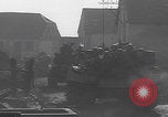 Image of USA tanks in Schillingen Germany WW2 Schillingen Germany, 1945, second 8 stock footage video 65675079996