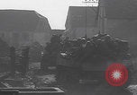 Image of USA tanks in Schillingen Germany WW2 Schillingen Germany, 1945, second 9 stock footage video 65675079996