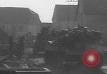 Image of USA tanks in Schillingen Germany WW2 Schillingen Germany, 1945, second 10 stock footage video 65675079996