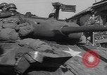 Image of USA tanks in Schillingen Germany WW2 Schillingen Germany, 1945, second 36 stock footage video 65675079996