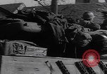 Image of USA tanks in Schillingen Germany WW2 Schillingen Germany, 1945, second 41 stock footage video 65675079996