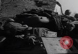 Image of USA tanks in Schillingen Germany WW2 Schillingen Germany, 1945, second 42 stock footage video 65675079996