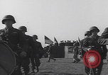 Image of marching band Mourmelon le Grand France, 1945, second 17 stock footage video 65675080000