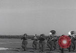 Image of marching band Mourmelon le Grand France, 1945, second 30 stock footage video 65675080000