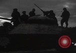 Image of US soldiers on tank dusk WW2 Germany, 1945, second 33 stock footage video 65675080019