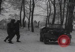 Image of General Frank Culin Jr with son Belgium WW2 Libramont Belgium, 1945, second 32 stock footage video 65675080028