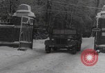 Image of General Frank Culin Jr with son Belgium WW2 Libramont Belgium, 1945, second 49 stock footage video 65675080028