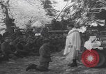 Image of US soldiers pray winter shelter WW2 Les Avenanterres Belgium, 1945, second 9 stock footage video 65675080046