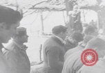 Image of US soldiers pray winter shelter WW2 Les Avenanterres Belgium, 1945, second 15 stock footage video 65675080046