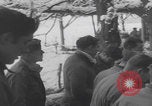 Image of US soldiers pray winter shelter WW2 Les Avenanterres Belgium, 1945, second 16 stock footage video 65675080046