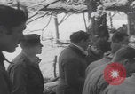 Image of US soldiers pray winter shelter WW2 Les Avenanterres Belgium, 1945, second 17 stock footage video 65675080046