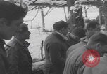 Image of US soldiers pray winter shelter WW2 Les Avenanterres Belgium, 1945, second 22 stock footage video 65675080046