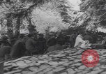 Image of US soldiers pray winter shelter WW2 Les Avenanterres Belgium, 1945, second 27 stock footage video 65675080046