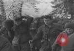 Image of US soldiers pray winter shelter WW2 Les Avenanterres Belgium, 1945, second 33 stock footage video 65675080046