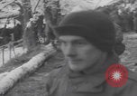 Image of US soldiers pray winter shelter WW2 Les Avenanterres Belgium, 1945, second 39 stock footage video 65675080046