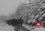 Image of US soldiers pray winter shelter WW2 Les Avenanterres Belgium, 1945, second 40 stock footage video 65675080046