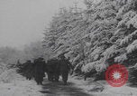 Image of US soldiers pray winter shelter WW2 Les Avenanterres Belgium, 1945, second 41 stock footage video 65675080046