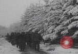 Image of US soldiers pray winter shelter WW2 Les Avenanterres Belgium, 1945, second 44 stock footage video 65675080046