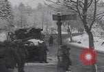 Image of US soldiers pray winter shelter WW2 Les Avenanterres Belgium, 1945, second 49 stock footage video 65675080046
