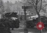 Image of US soldiers pray winter shelter WW2 Les Avenanterres Belgium, 1945, second 52 stock footage video 65675080046
