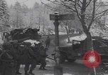 Image of US soldiers pray winter shelter WW2 Les Avenanterres Belgium, 1945, second 53 stock footage video 65675080046