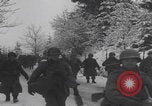 Image of US soldiers pray winter shelter WW2 Les Avenanterres Belgium, 1945, second 60 stock footage video 65675080046