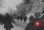 Image of US soldiers pray winter shelter WW2 Les Avenanterres Belgium, 1945, second 62 stock footage video 65675080046