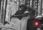 Image of US soldier winter snow capes Vossenack Germany, 1945, second 18 stock footage video 65675080047