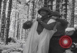 Image of US soldier winter snow capes Vossenack Germany, 1945, second 19 stock footage video 65675080047