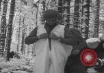Image of US soldier winter snow capes Vossenack Germany, 1945, second 23 stock footage video 65675080047