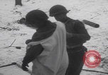 Image of US soldier winter snow capes Vossenack Germany, 1945, second 29 stock footage video 65675080047