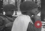 Image of US soldier winter snow capes Vossenack Germany, 1945, second 45 stock footage video 65675080047