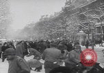 Image of Paris snowball fight WW2 Paris France, 1944, second 34 stock footage video 65675080048
