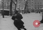 Image of Paris snowball fight WW2 Paris France, 1944, second 54 stock footage video 65675080048