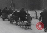 Image of French refugees winter snow France, 1944, second 33 stock footage video 65675080049
