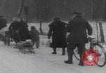 Image of French refugees winter snow France, 1944, second 35 stock footage video 65675080049