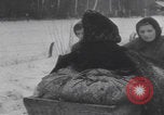 Image of French refugees winter snow France, 1944, second 36 stock footage video 65675080049